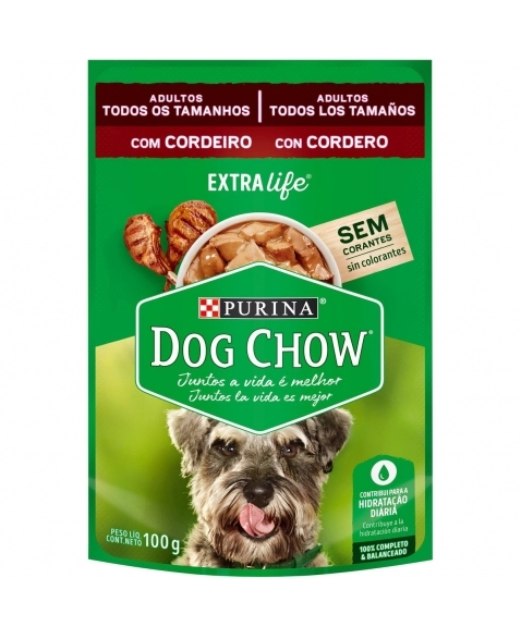 Dog Chow Sachê Adulto Cordeiro100g