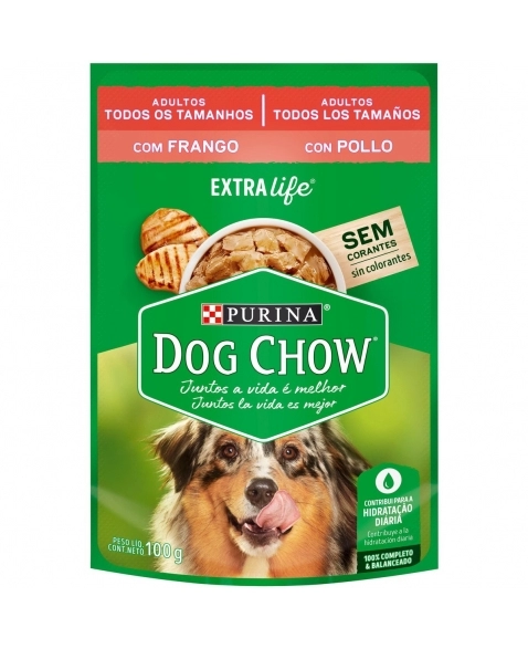 Dog Chow Sachê Adulto Frango e Arroz 100g