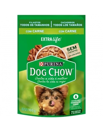 Dog Chow Sachê Filhote Carne e Arroz 100g