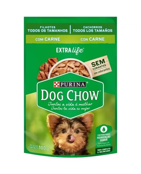 Dog Chow Sachê Filhote Carne e Arroz 100g