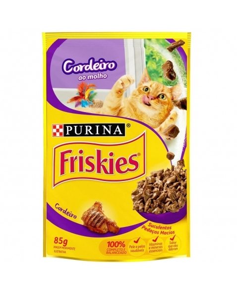 Friskies Sachê Cordeiro ao Molho 85g