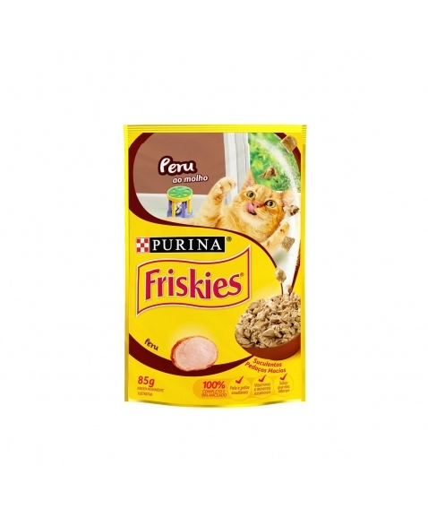 Friskies Sachê Peru ao Molho 85g