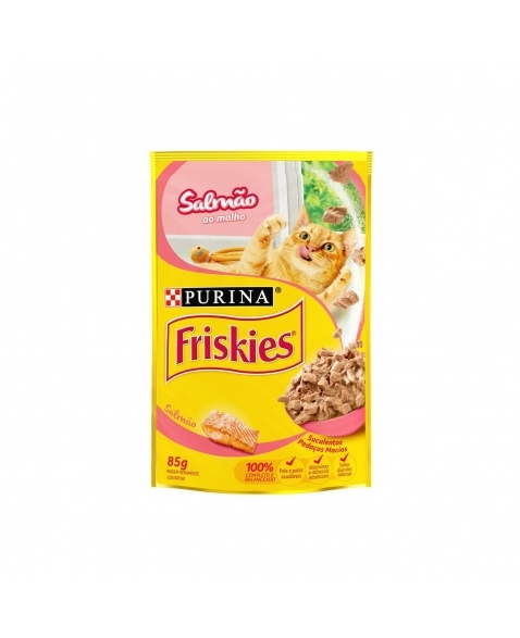 Friskies Sachê Salmão ao Molho 85g