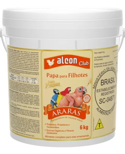 Alcon Club Papa Para Filhotes Araras 6kg