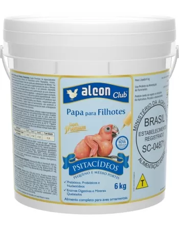 Alcon Club Papa Para Filhotes Psitacídeos 6kg