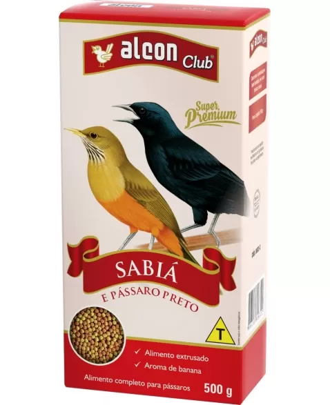 Alcon Club Sabiá e Pássaro Preto 500g
