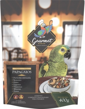 Pássaro Forte Mistura Papagaios Gourmet 400g
