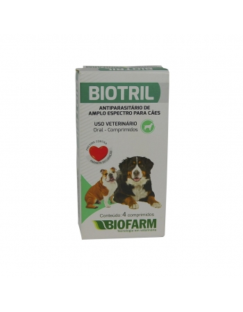 Biofarm Biotril com 4 comprimidos