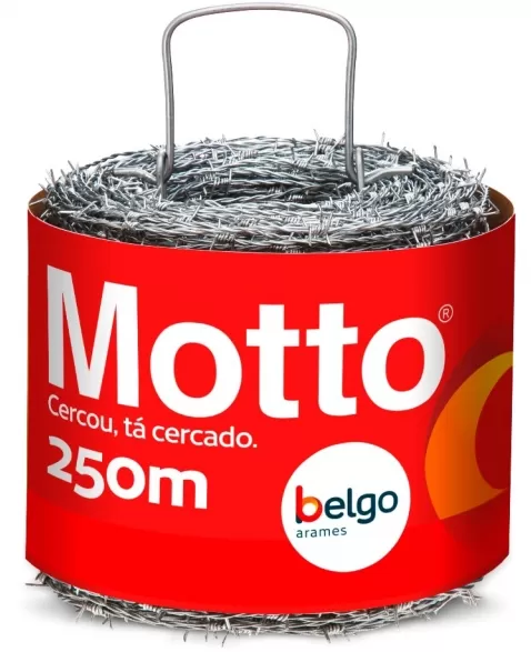 Belgo Arame Farpado Motto Mundial 250m