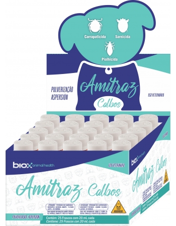 Biox Amitraz Calbos 20ml Display com 25