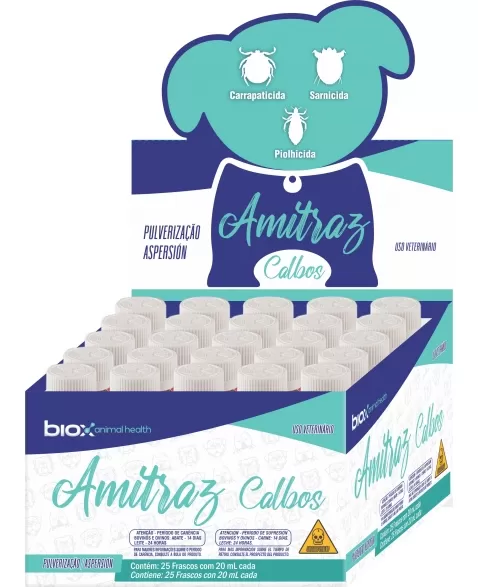 Biox Amitraz Calbos 20ml Display com 25