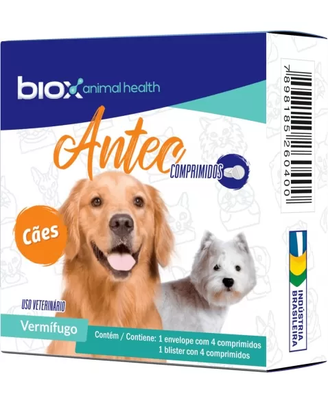Biox Antec com 4 comprimidos