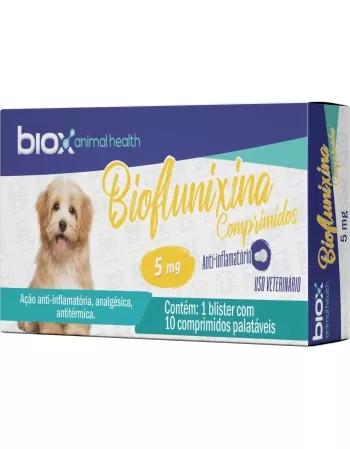 Biox Bioflunixina 5mg com 10 comprimidos