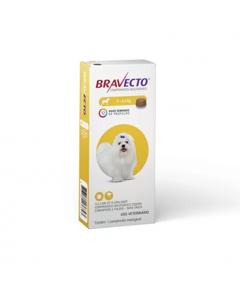 Bravecto 112,5mg até 4,5kg