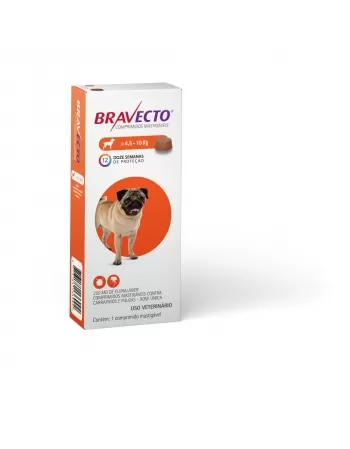 Bravecto 250mg de 4,5 a 10kg