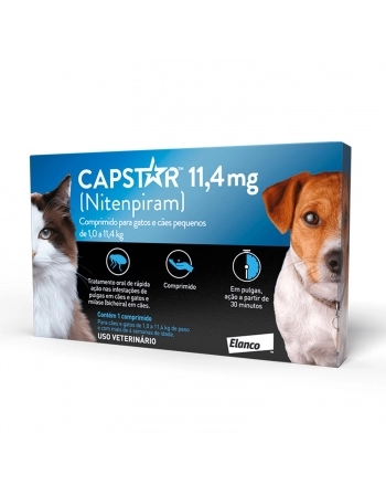Capstar 11,4mg com 1 comprimido
