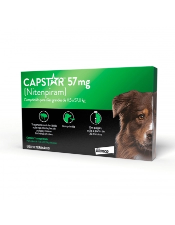 Capstar 57mg com 1 comprimido